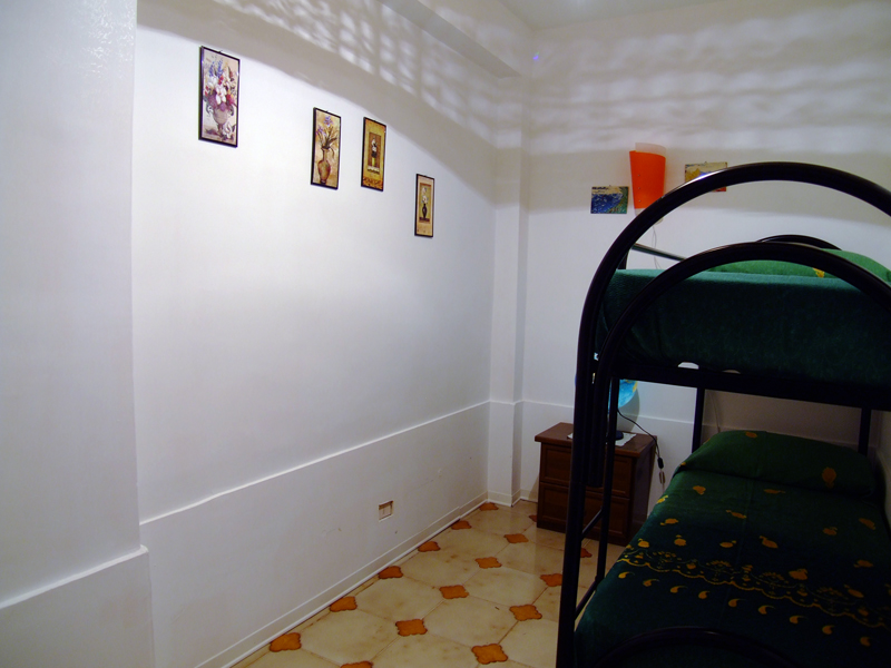 cameretta con letto a castello